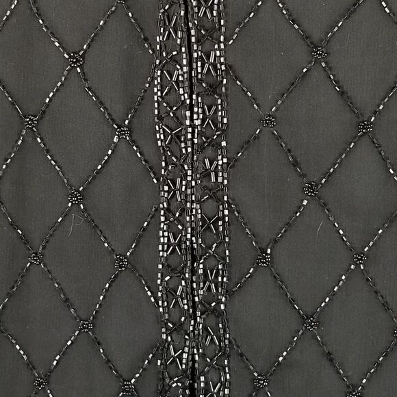 NWT...Rafaella 100% Silk Beaded Vest. Size M - Picture 3 of 8